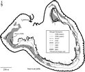 Evolution of shingle rampart systems along the margin of the Low Isles Reef top from 1928 to 2001, based on analysis of aerial photographs and surface mapping. Ramparts, consisting of storm-deposited coral (mainly Acropora) debris, aka shingle, are a common feature of low wooded island-reefs, commonly occupying 5–10% of reef top area. They are most prevalent along the windward peripheries of reefs.